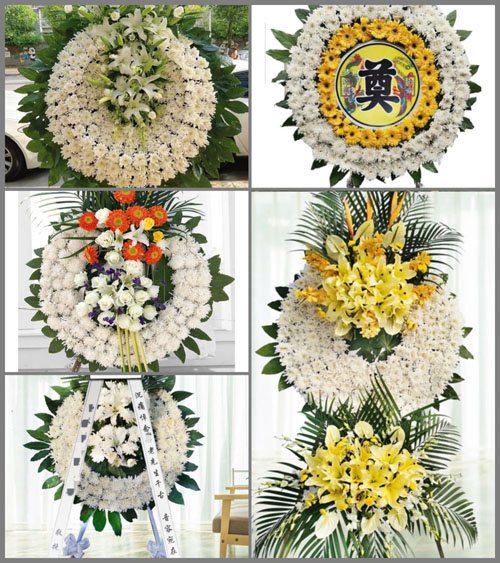 湖北孝感市大悟县新城镇红畈村花圈速递